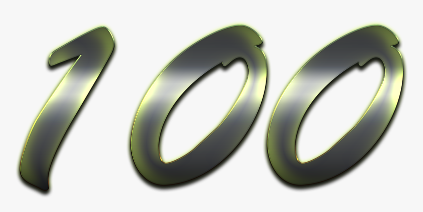 100 Number 3d Shining Png - Transparent 100 Number Png, Png Download, Free Download