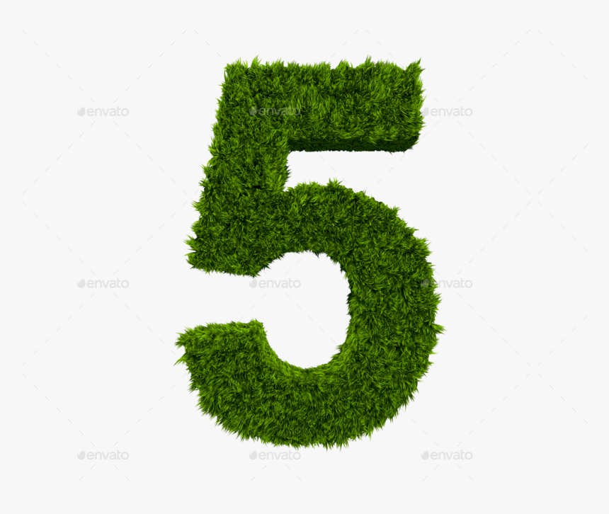 3d Number Of Grass Png, Transparent Png, Free Download