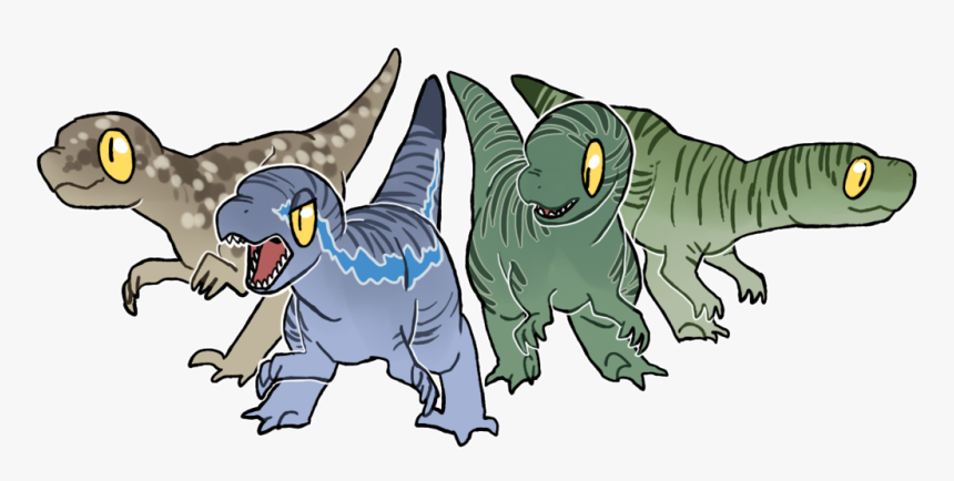 Cute Jurassic World Raptors - Dinosaur Oc, HD Png Download, Free Download