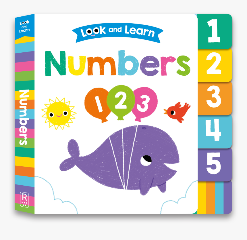 Lookandlearn Numbers White Cvr 3d - Look And Learn Numbers, HD Png Download, Free Download