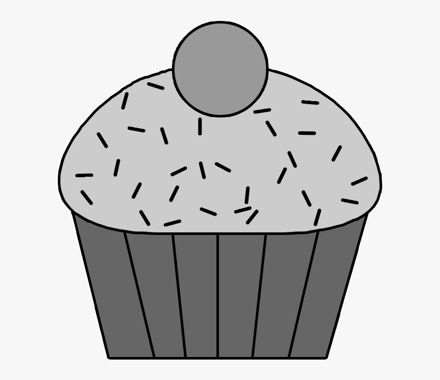 Clip Art Or Cupcake Pixels Templates - Cupcake Template, HD Png Download, Free Download