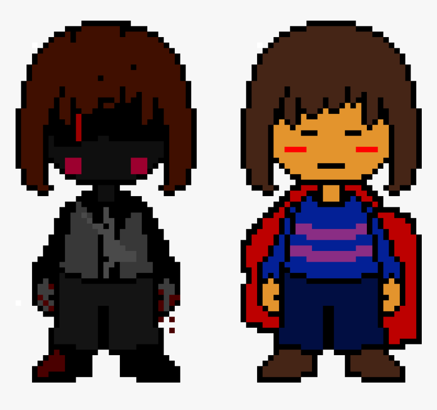 Chara And Frisk And Kris Sprite, HD Png Download, Free Download