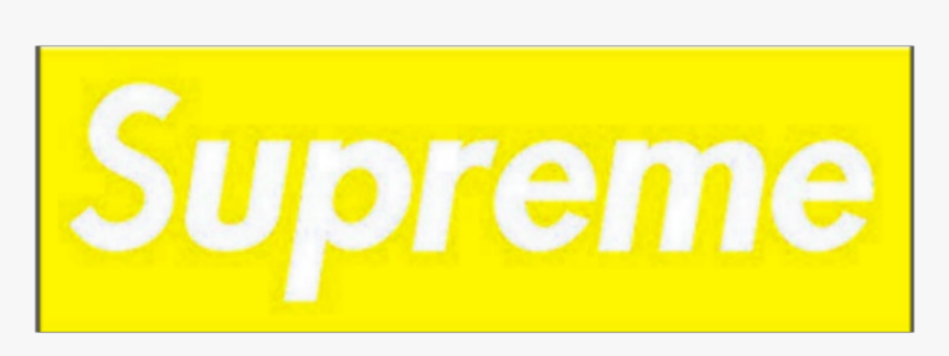 #yellow #supreme #aesthetic - Transparent Yellow Supreme Logo, HD Png Download, Free Download