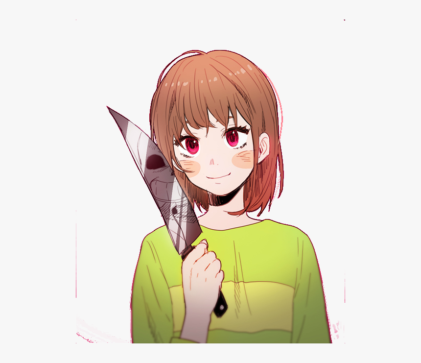 Thumb Image - Chara Holding A Knife, HD Png Download, Free Download