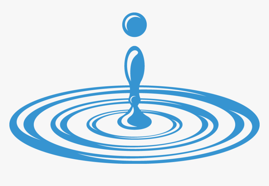 Blue White Circle Water Drop Logo - Logo Water Drop, HD Png Download, Free Download