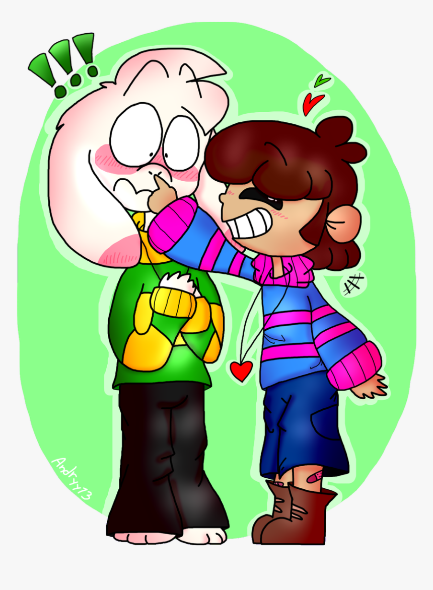 Undertale Chara Frisk And Asriel, HD Png Download, Free Download