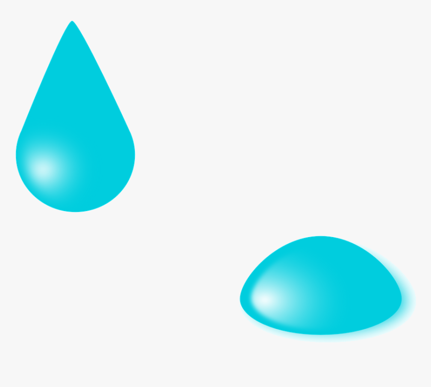 Water Drop Droplet Clipart Drops Free Best On Transparent - Water Drop Gif Png, Png Download, Free Download