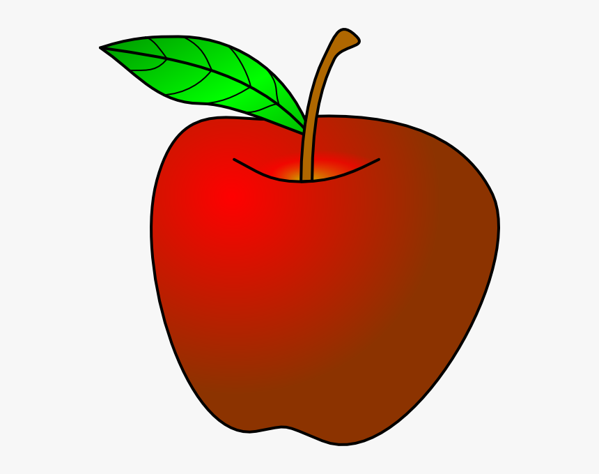 Transparent Stem Clipart - Cartoon Apple Png, Png Download, Free Download