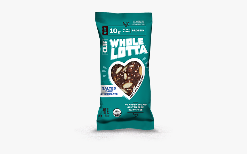 Salted Dark Chocolate Packaging - Clif Bar Whole Lotta, HD Png Download, Free Download