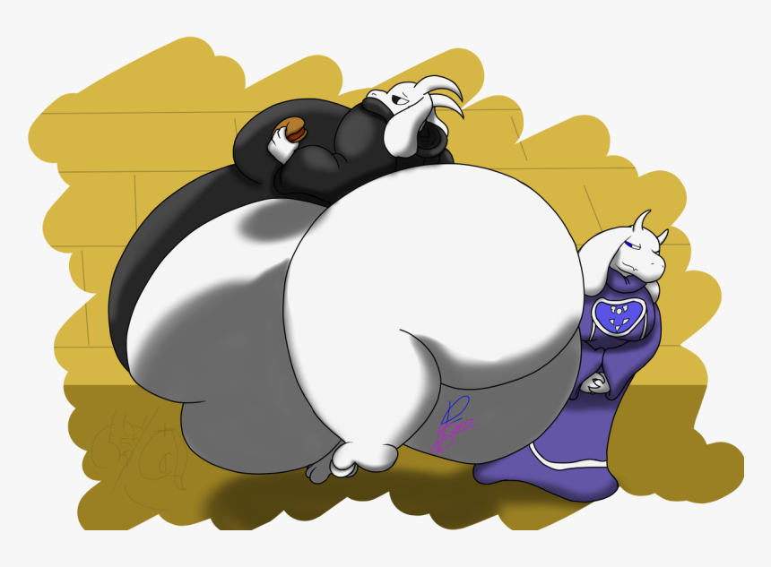 Asriel S Burger Fat Undertale Toriel Fanart Hd Png Download Kindpng