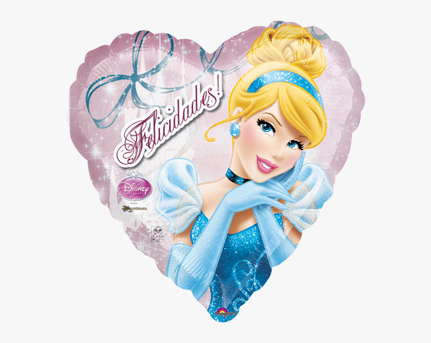 Cenicienta Felicidades 18 Globo Metlico Disney Princess - Cinderella Disney Princess Hd, HD Png Download, Free Download