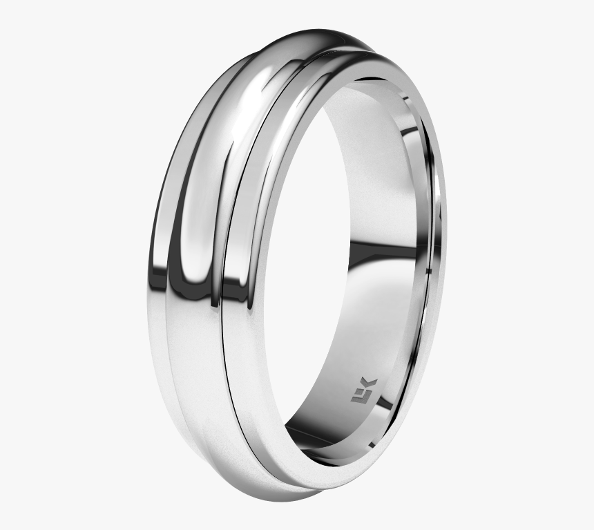 Alianza De Oro Blanco De 18k 5mm - Engagement Ring, HD Png Download, Free Download