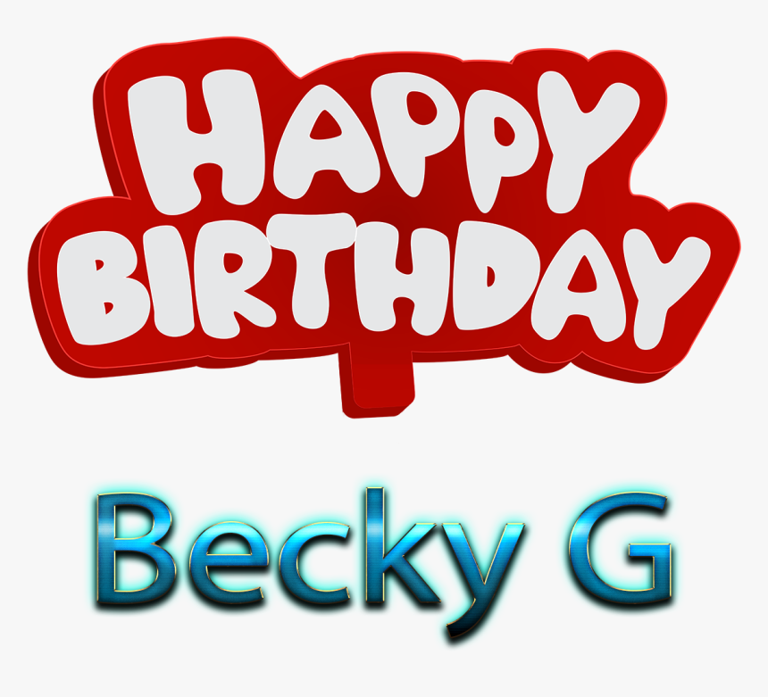 Becky G 3d Letter Png Name - Happy Birthday Anuj Cake Sporty, Transparent Png, Free Download