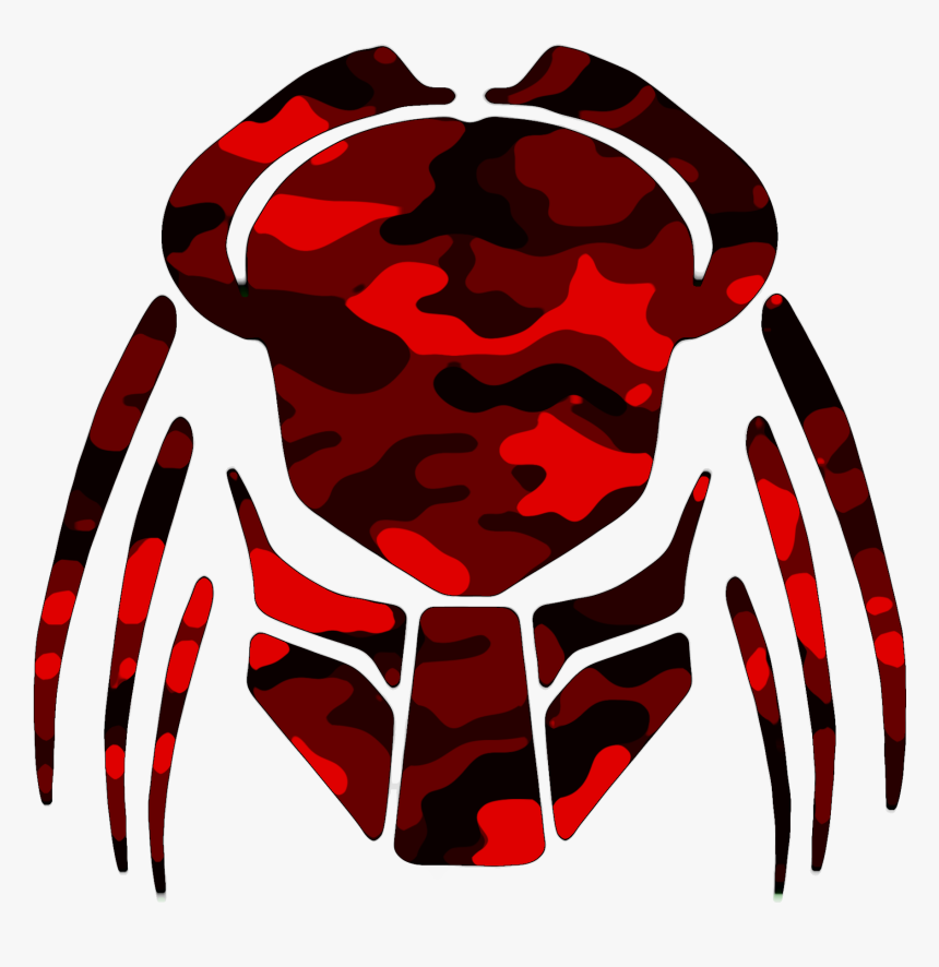 Cybergoth Cut Red Camo Image - Predator Logo, HD Png Download, Free Download