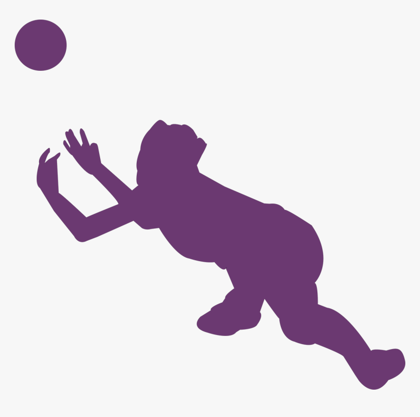 Volleyball Silhouette Svg Cut File - Volleyball Silhouette, HD Png Download, Free Download