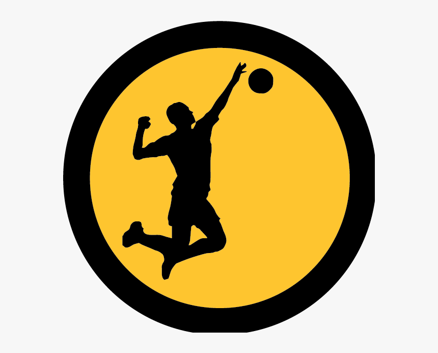 Volleyball Silhouette , Png Download - Volleyball Silhouette, Transparent Png, Free Download