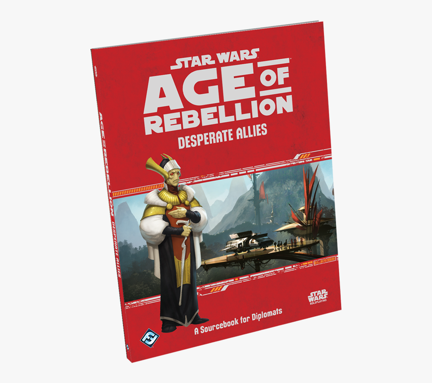 Swa31 Book Left - Star Wars Age Of Rebellion Desperate Allies, HD Png Download, Free Download