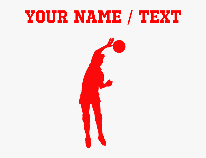 Volleyball Silhouette Png -favorite - Shoot Basketball, Transparent Png, Free Download