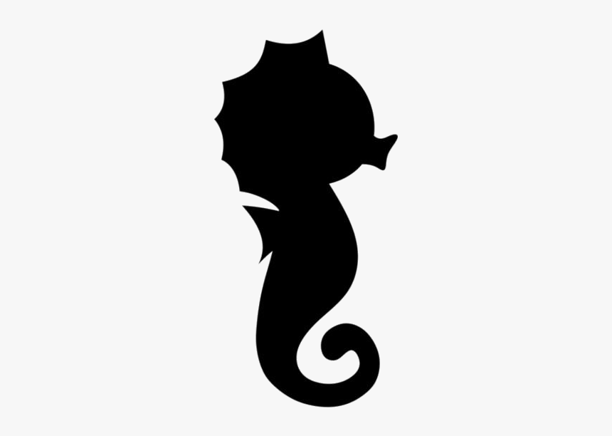 Transparent Seahorse Silhouette Png - Cute Seahorse Silhouette Clipart, Png Download, Free Download