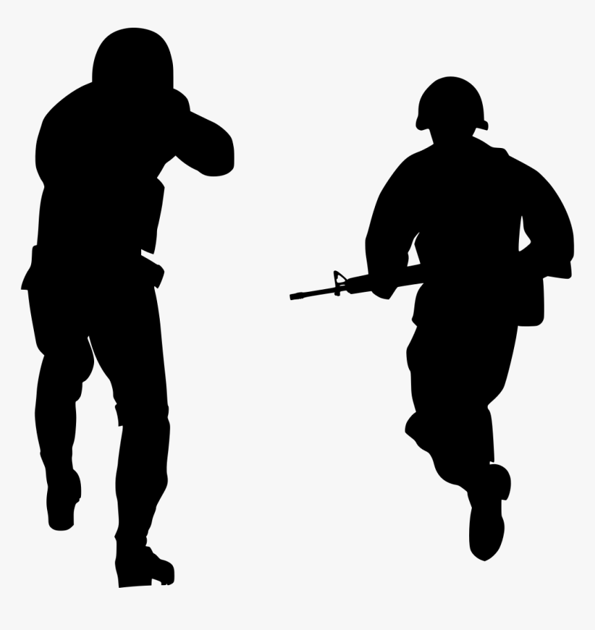 Cartoon Back Of A Soldier, HD Png Download, Free Download