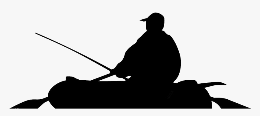 Fisherman Png Transparent Images - Silhouette Of Fisherman In Boat, Png Download, Free Download