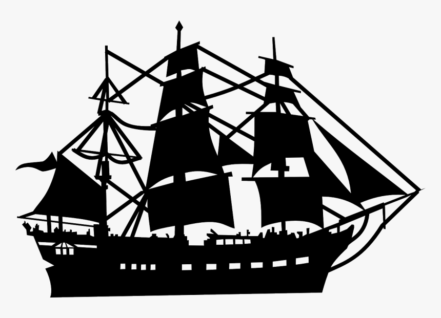 Vector Pirate Ship Png, Transparent Png, Free Download