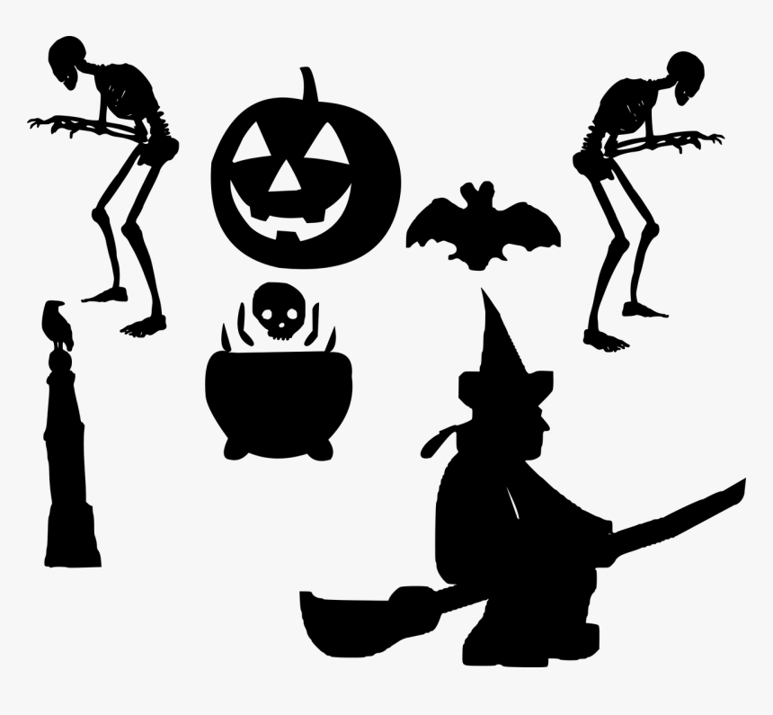 Halloween Silhouette Horror Free Photo - Halloween Silhouette, HD Png Download, Free Download