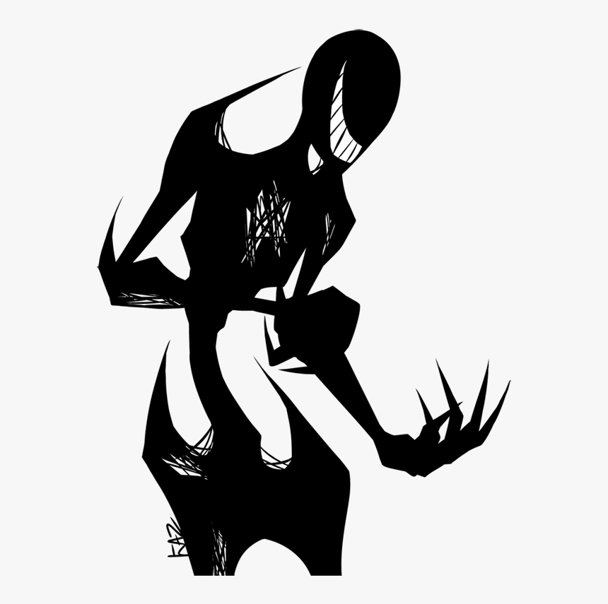 Silhouette Transparent Boat - Silhouette Of A Monster, HD Png Download, Free Download
