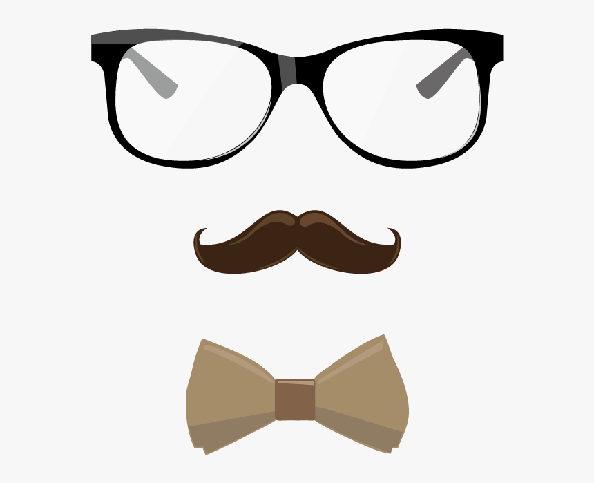 Vector Glasses Beard Free Clipart Hd Clipart - Bald Nerd, HD Png Download, Free Download