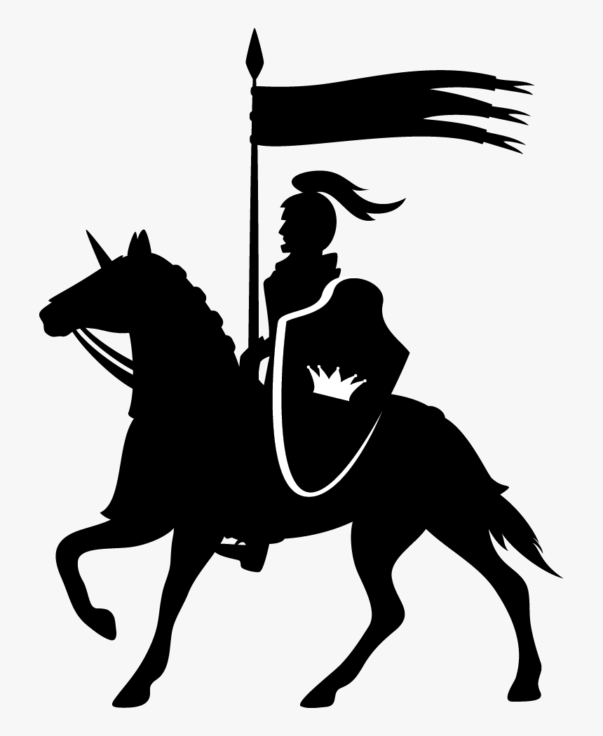 Royal Knight Knight On Horse Clipart- - Clipart Knight On Horseback, HD Png Download, Free Download