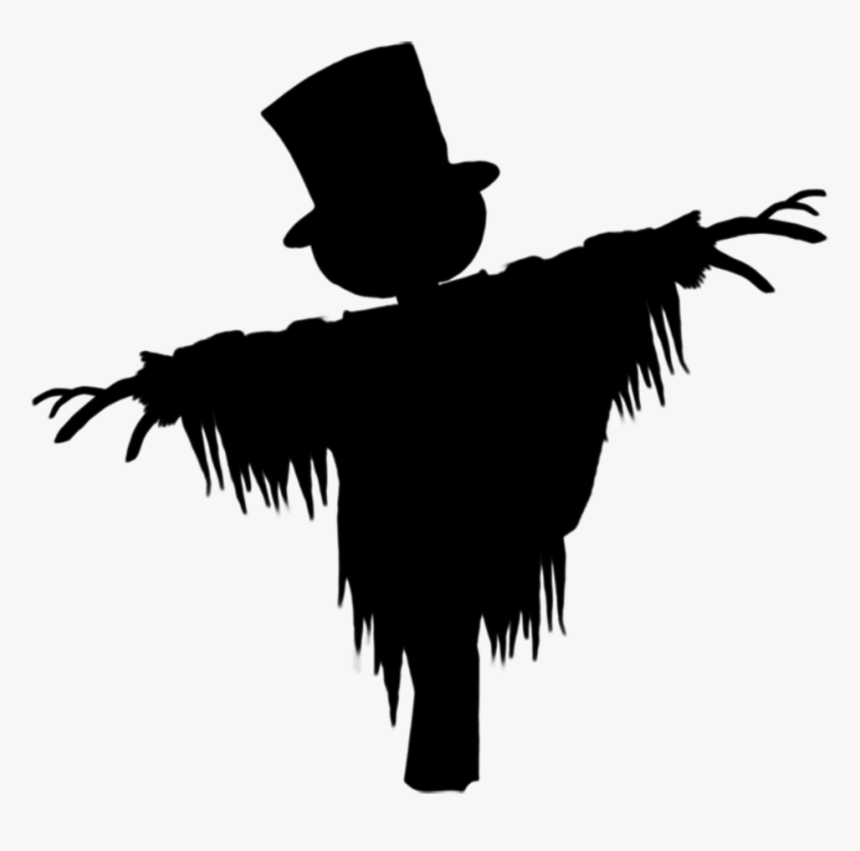 #silhouette #scarecrow #halloween #freetoedit - Silhouette Of A Scarecrow, HD Png Download, Free Download