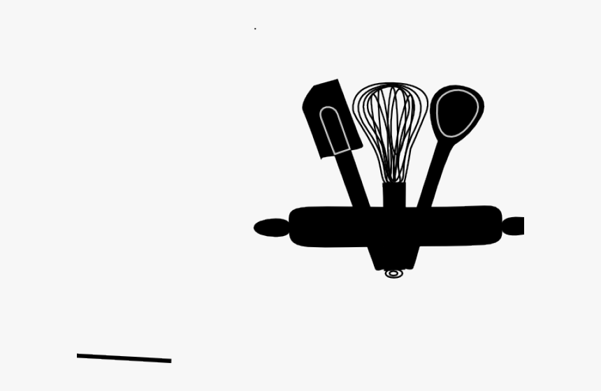 Transparent Baking Clipart - Baking Utensils Clipart Black And White, HD Png Download, Free Download