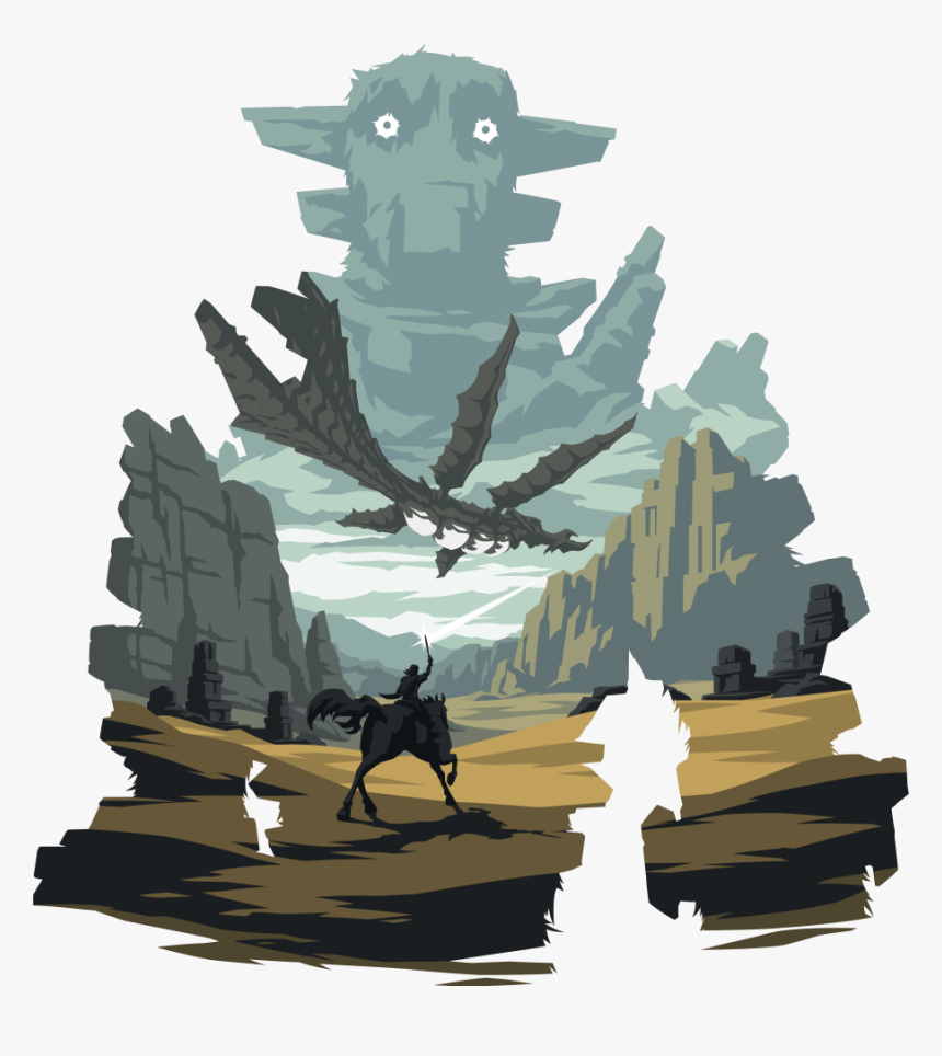 Shadow Of The Colossus T Shirt Design, HD Png Download, Free Download