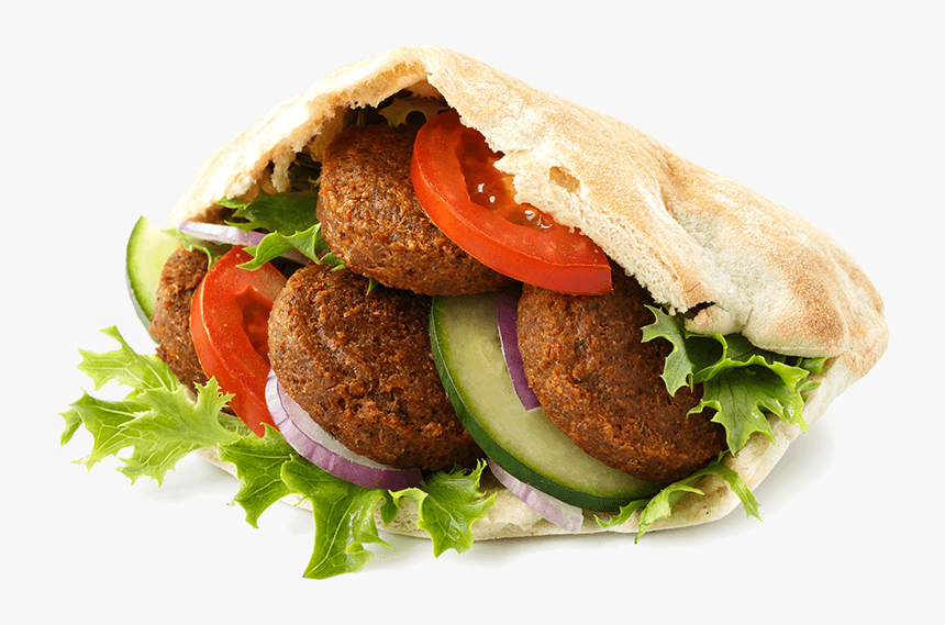 Naan - Falafel In Pita Bread Png, Transparent Png, Free Download