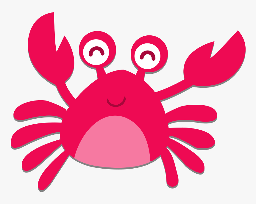 Pink Crab Cliparts - Pink Crab Clip Art, HD Png Download, Free Download