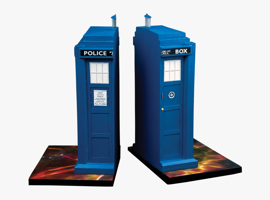 Doctor Who Tardis Set Transparent Background - Tardis Bookend, HD Png Download, Free Download