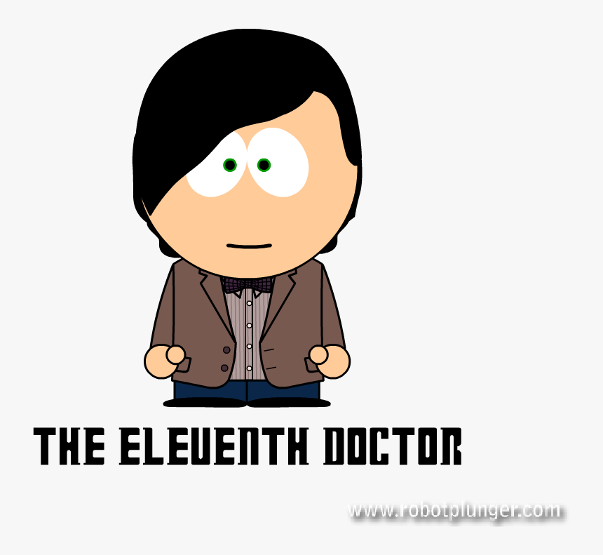 Doctor Who South Park - Doctor Who Matt Smith Cartoon, HD Png Download, Free Download