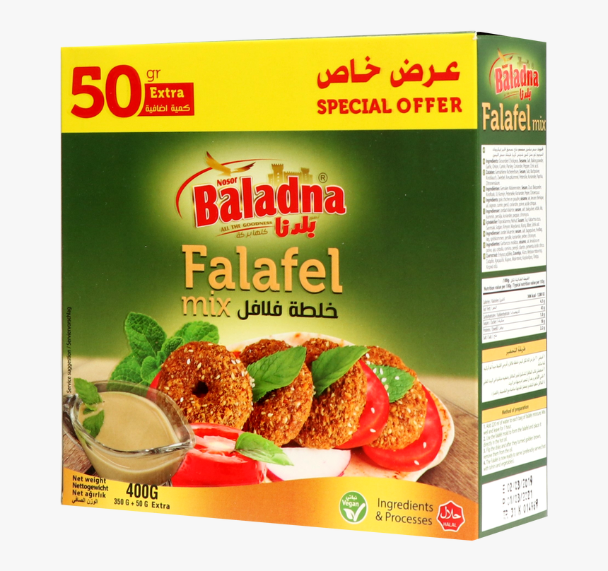 Baladna Falafel 400g - Falafel Baladna 400g, HD Png Download, Free Download