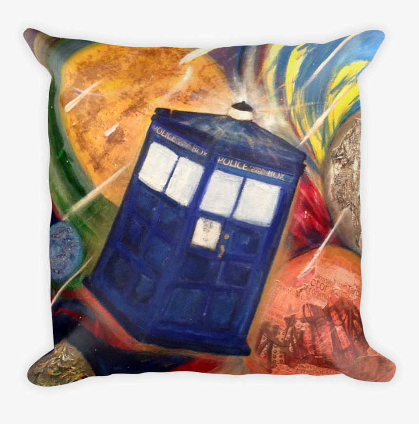 Image Of Tardis Throw Pillow, HD Png Download, Free Download