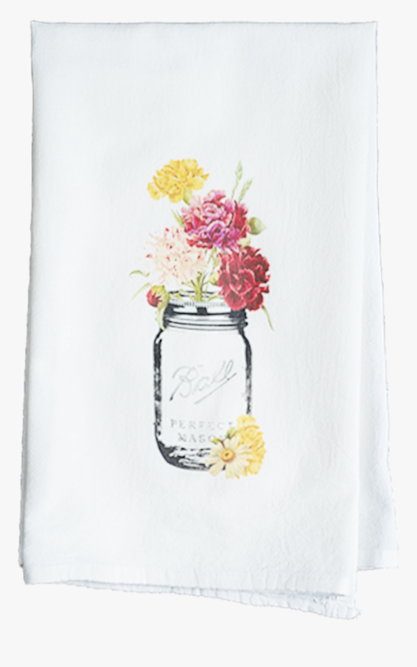 Floral Mason Jar - Bouquet, HD Png Download, Free Download