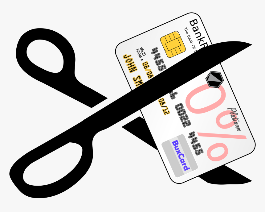 Scissor Svg Cut Here - Paying Off Debt Clipart, HD Png Download, Free Download
