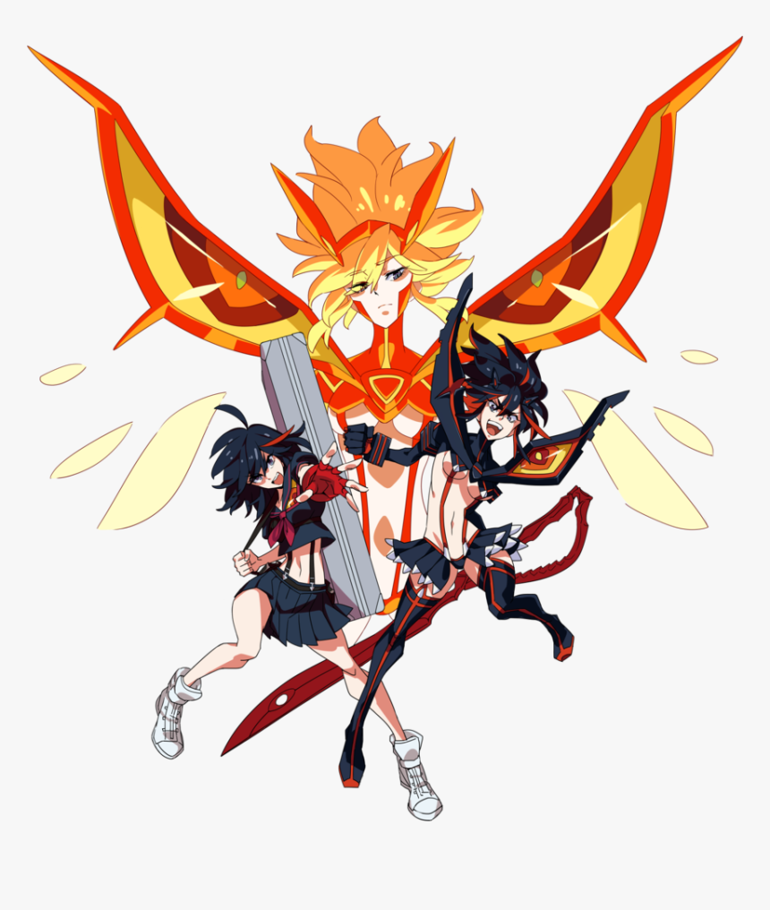 Ryuko Matoi Senketsu Fictional Character - Fanart Matoi Ryuko Junketsu, HD Png Download, Free Download