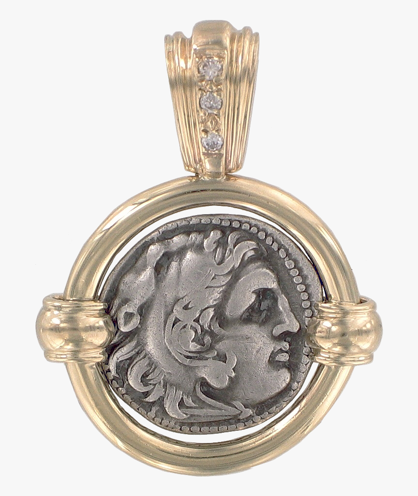 Alexander The Great Coin Pendant - Locket, HD Png Download, Free Download