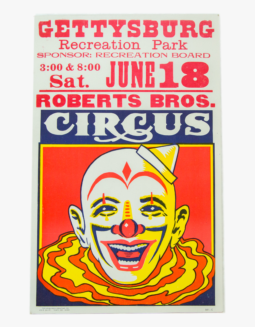 Vintage Roberts Bros Circus Poster - Circus Poster, HD Png Download, Free Download