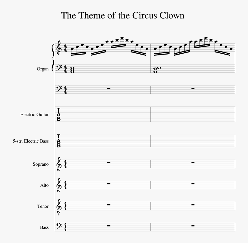Defeated Clown Sheet Music, HD Png Download, Free Download