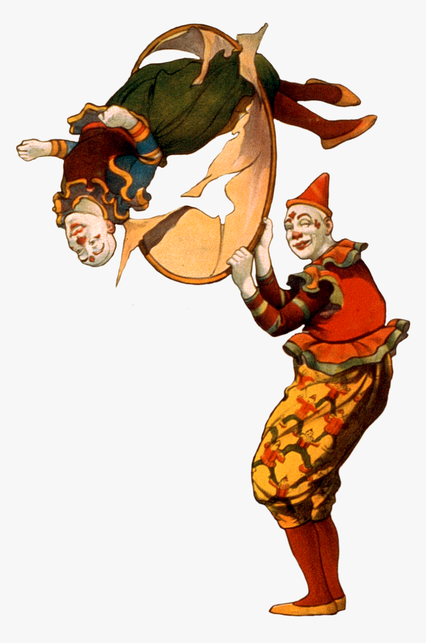 Clown-10 - Transparent Vintage Clowns, HD Png Download, Free Download