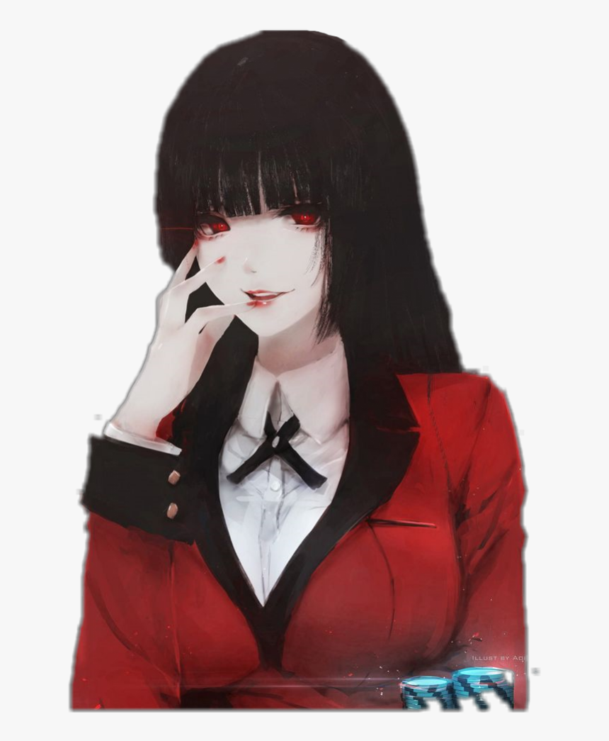 Anime Kakegurui Jabami Yumeko Sticker Hd Png Download Kindpng