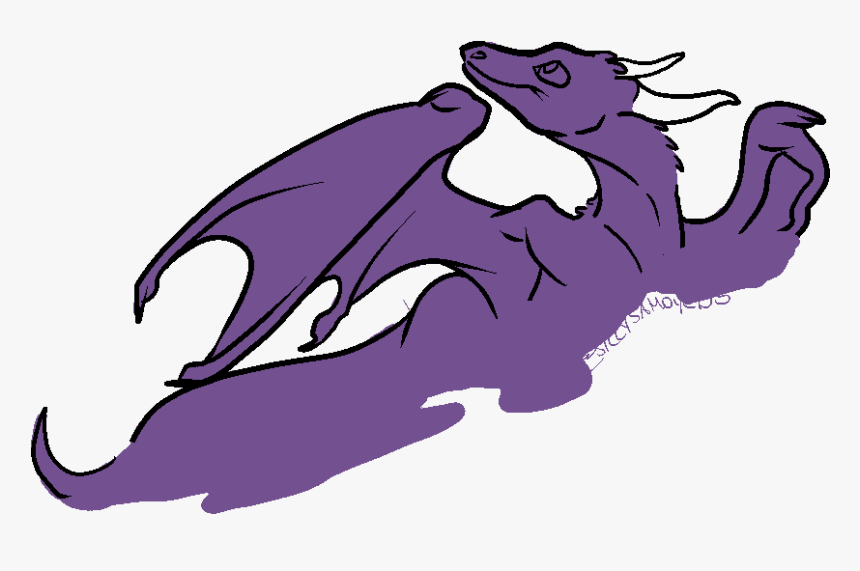 Random Purple Dragon - Cartoon, HD Png Download, Free Download