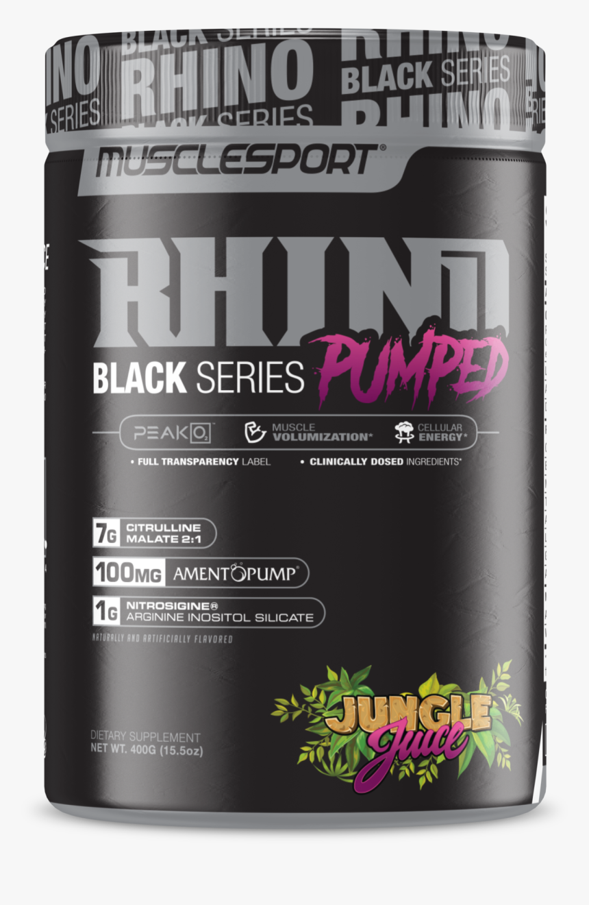 Musclesport Rhino Black Pumped, HD Png Download, Free Download