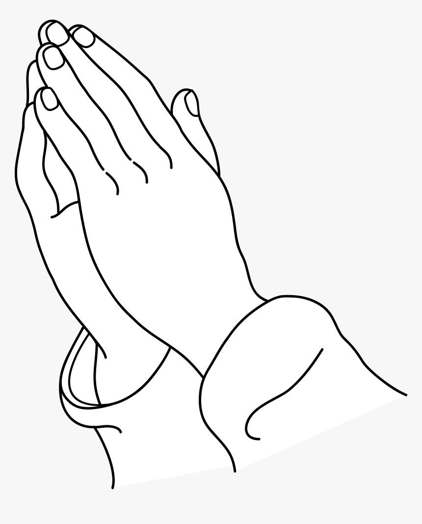 Praying Hands Praying Hand Child Prayer Hands Clip - Prayer Hands Png White, Transparent Png, Free Download